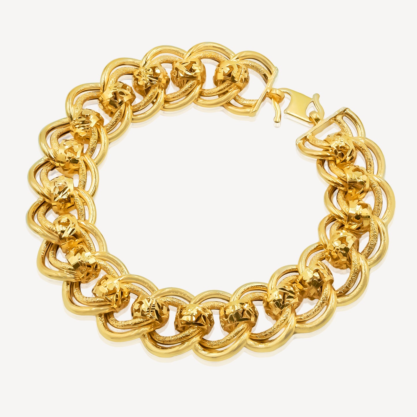 916 Gold Mega Ball Coco Bracelet
