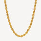916 Gold Hollow Rope Chain (1.5mm & 2mm Series) 20/24 Inches