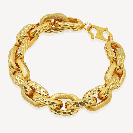 916 Gold Mega Wan Zi Bracelet