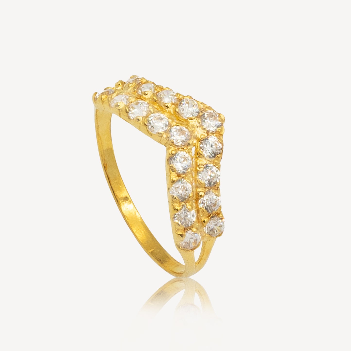 916 Gold Aria Ring