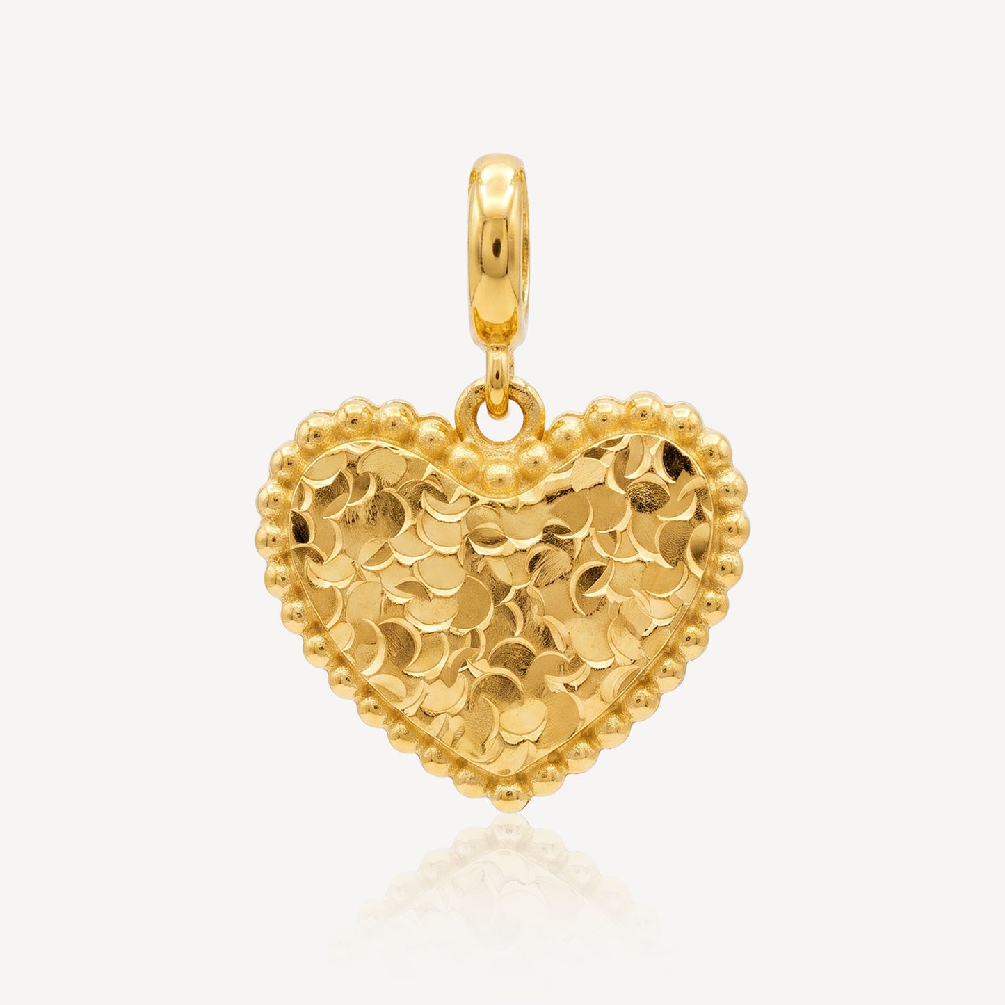 916 Gold Auric Heart Pendant