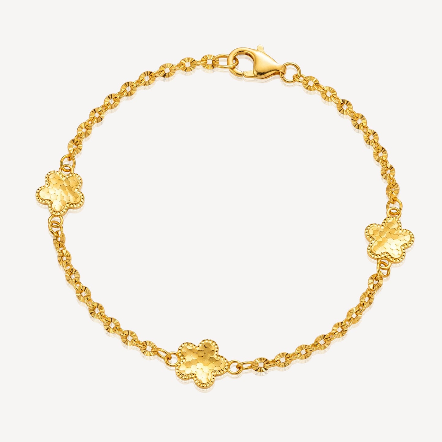 916 Gold Blossom Spark Bracelet
