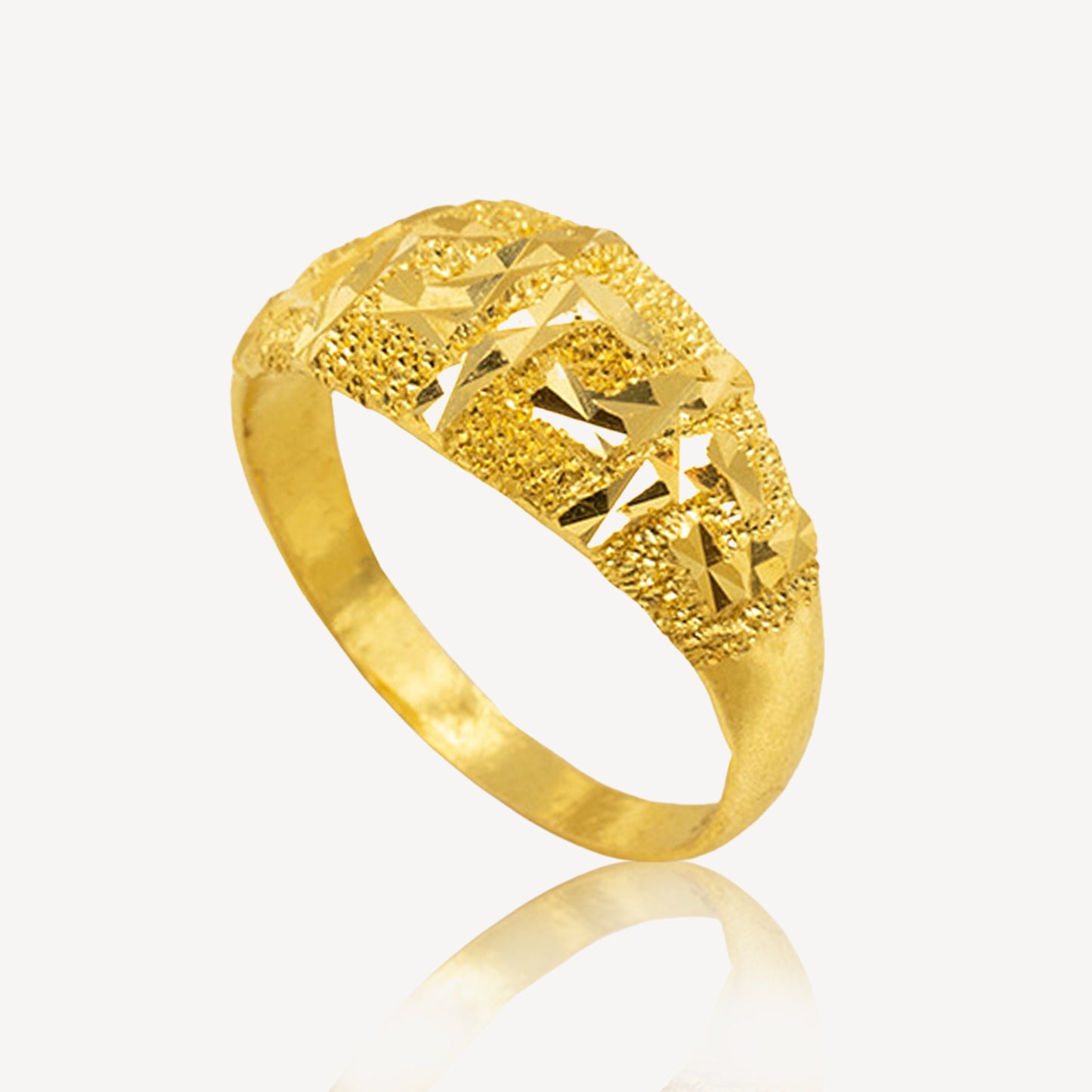 916 Gold Brilliant Fancy Ring