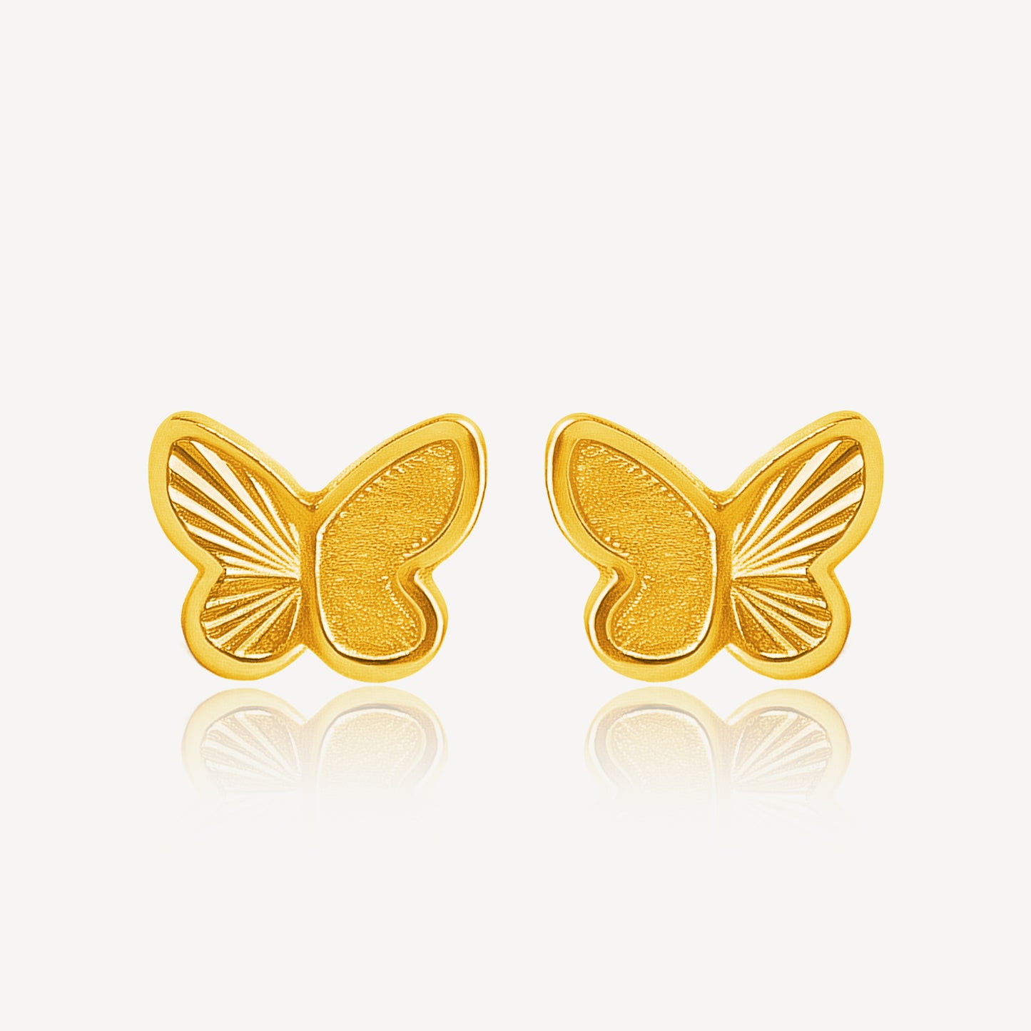 916 Gold Butterfly Earring