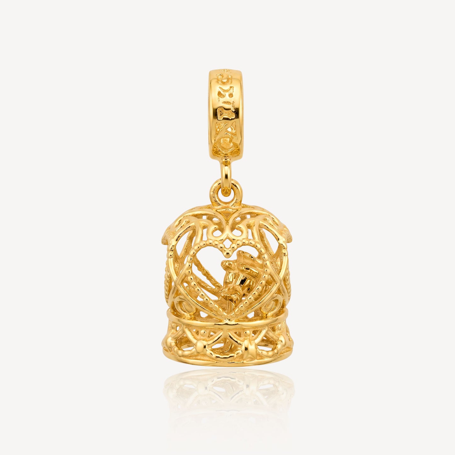 916 Gold Crown Charm