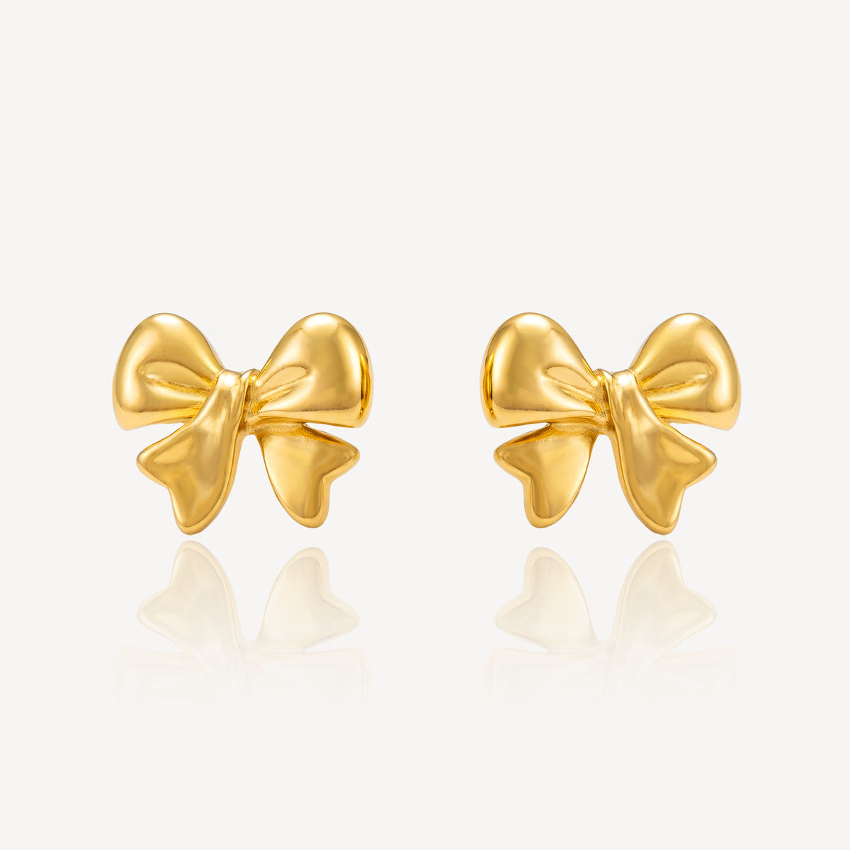 916 Gold Elan Bow Earrings