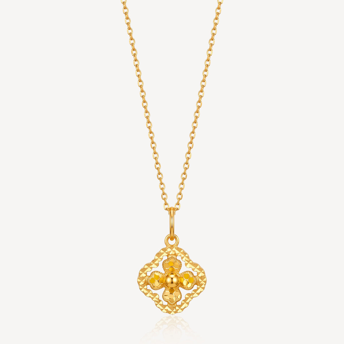 916 Gold Elan Fleur Necklace