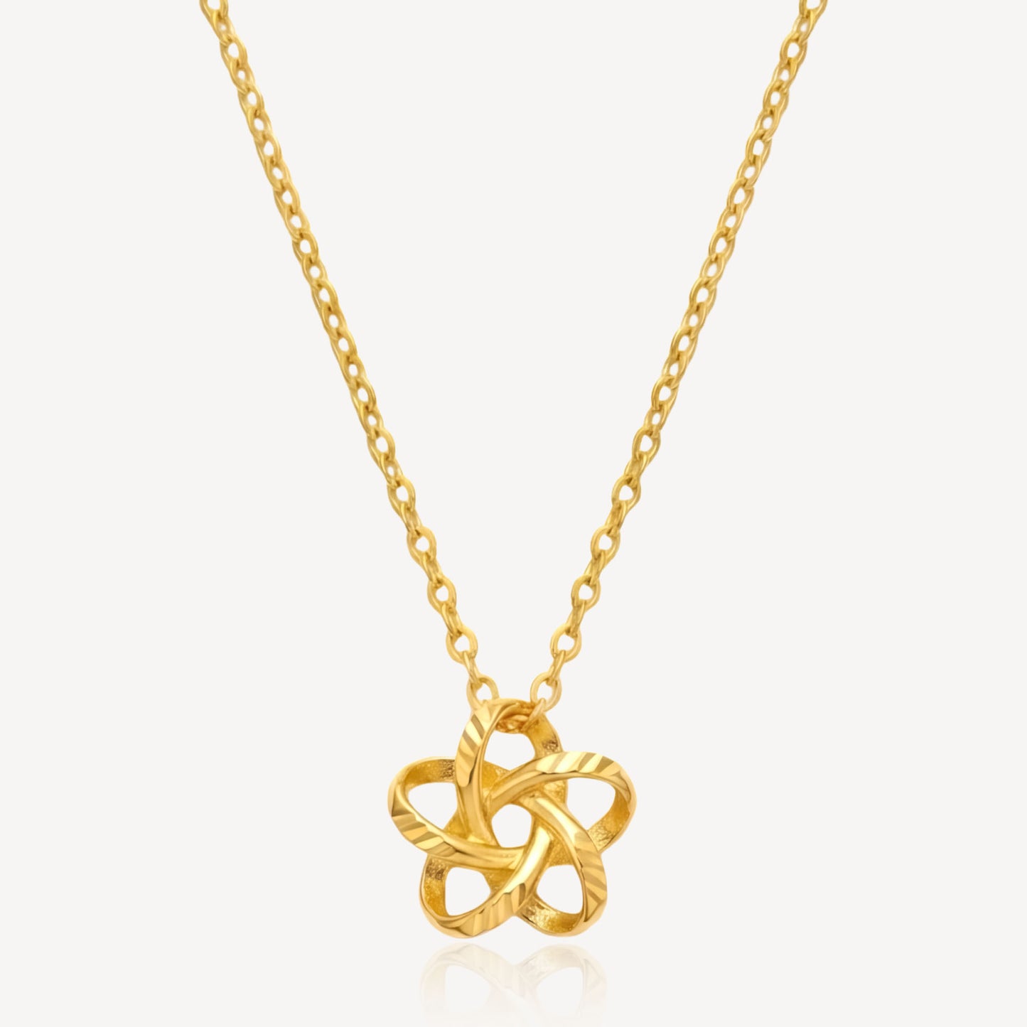 916 Gold Eterna Knot Necklace