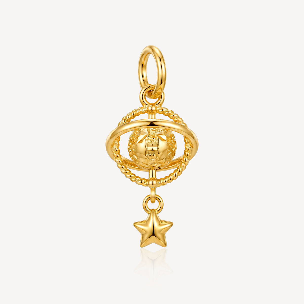 916 Gold Globe Pendant