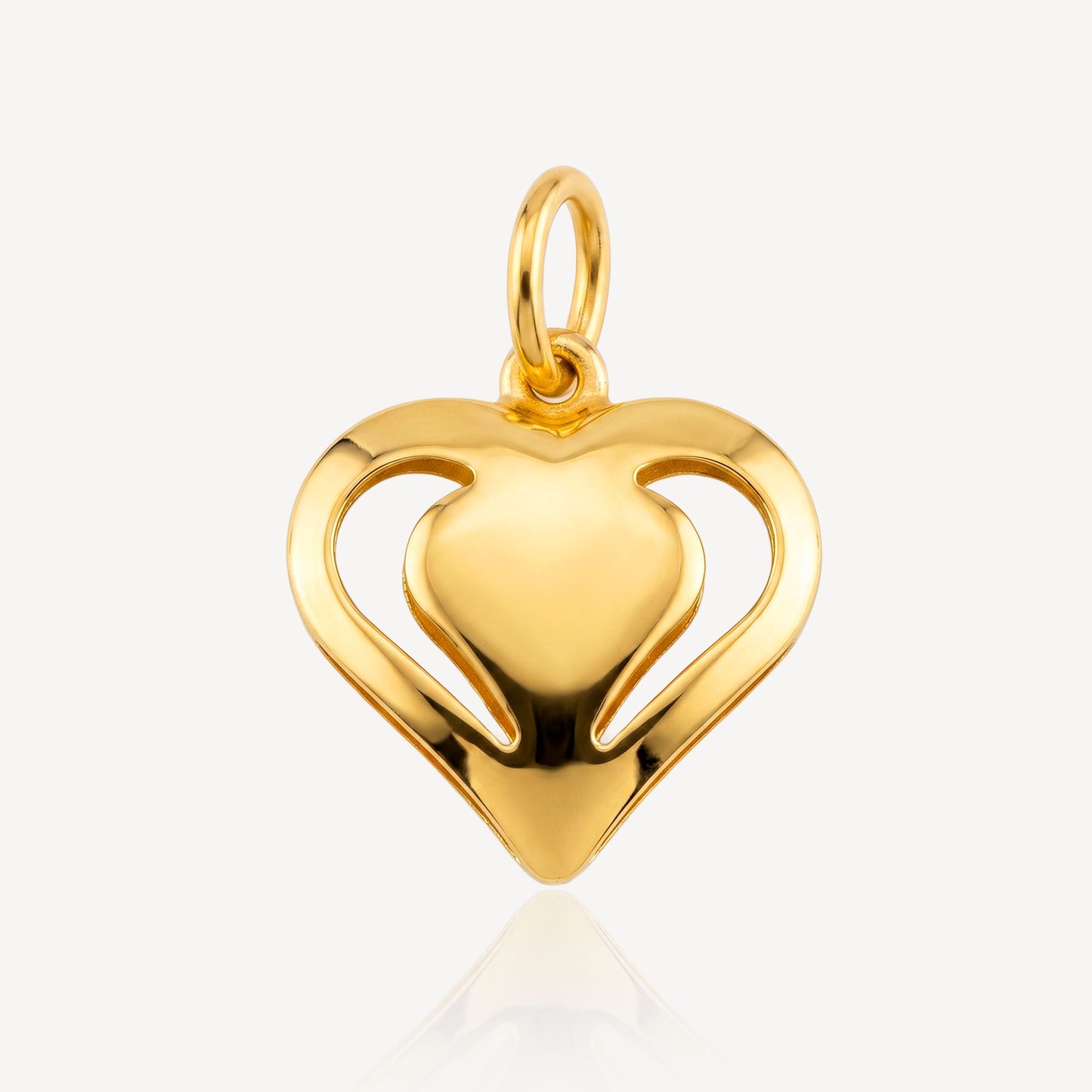 916 Gold Heart Pendant