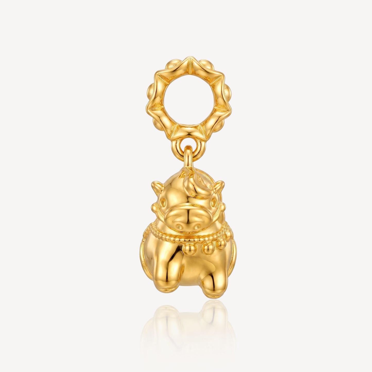 916 Gold Lucky Horse Pendant
