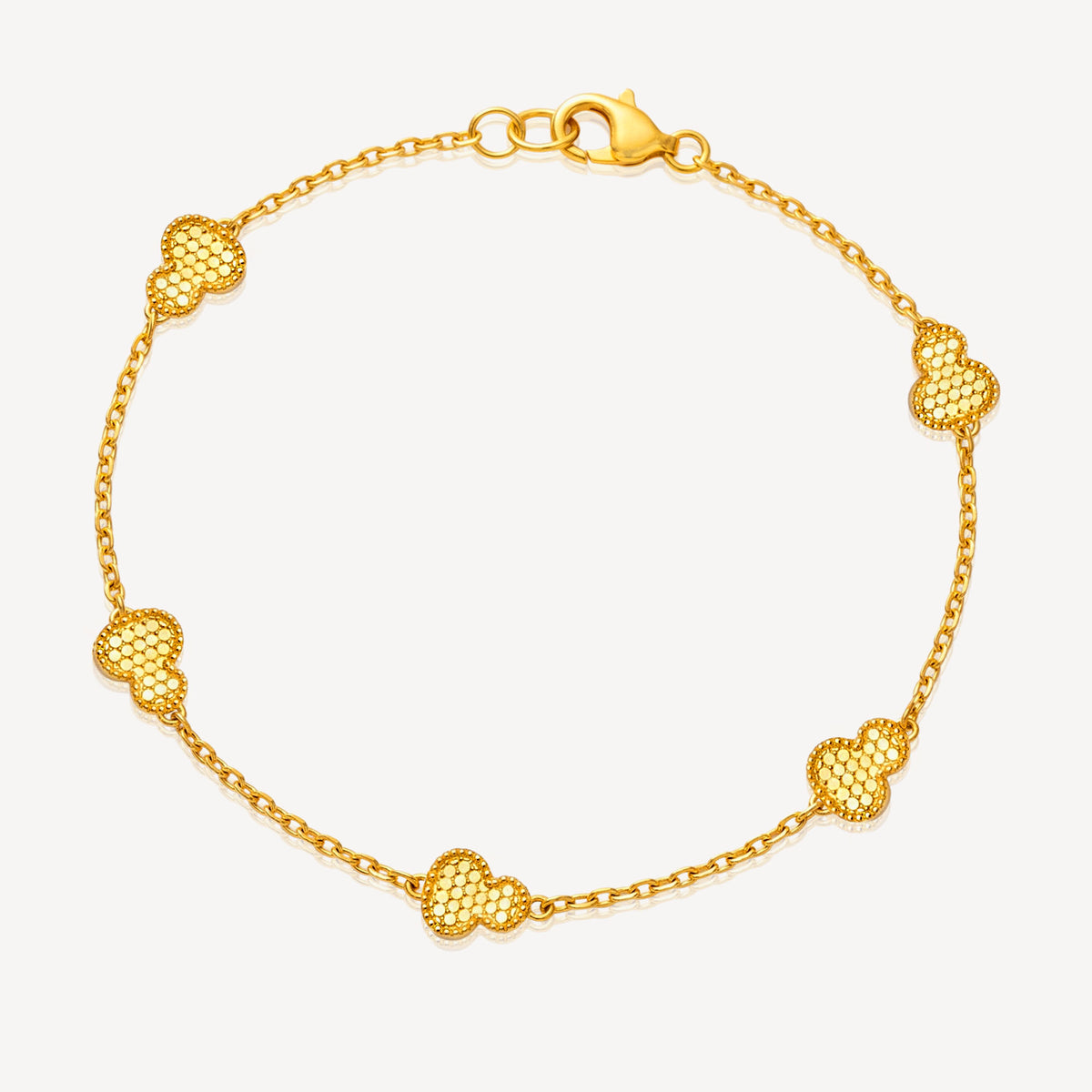 916 Gold Lucky Hulu Bracelet