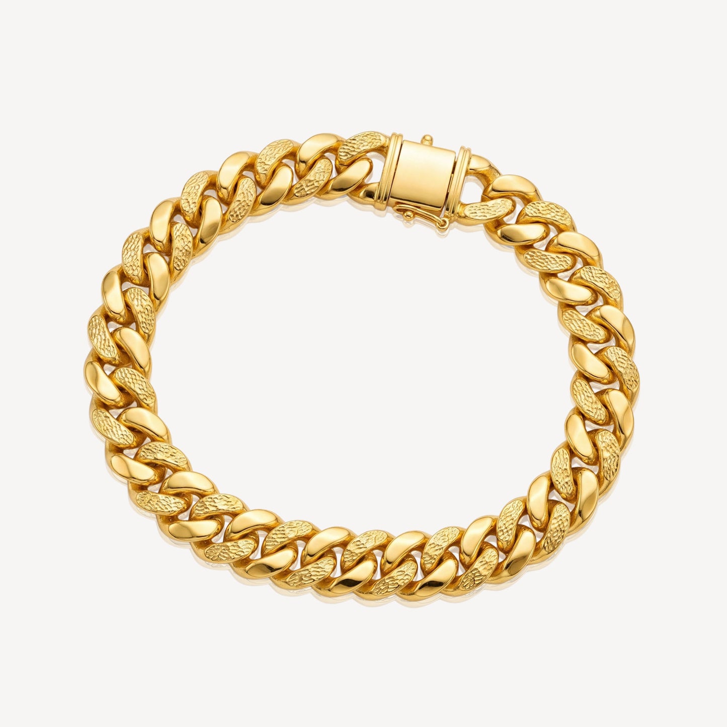 916 Gold Mega Hollow Cowboy Bracelet