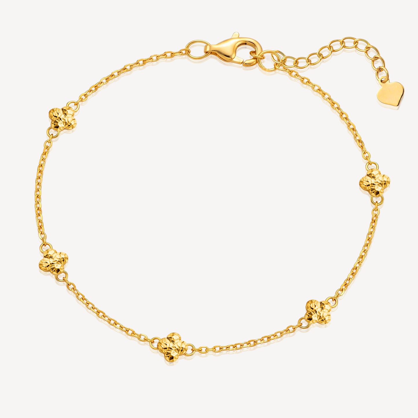 916 Gold Quatrefoil Bracelet