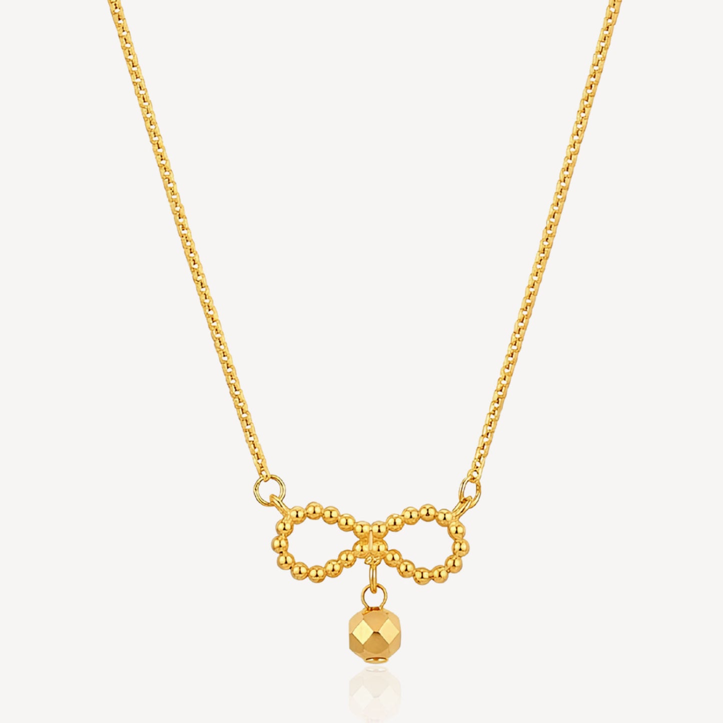 916 Gold Ribbon Necklace