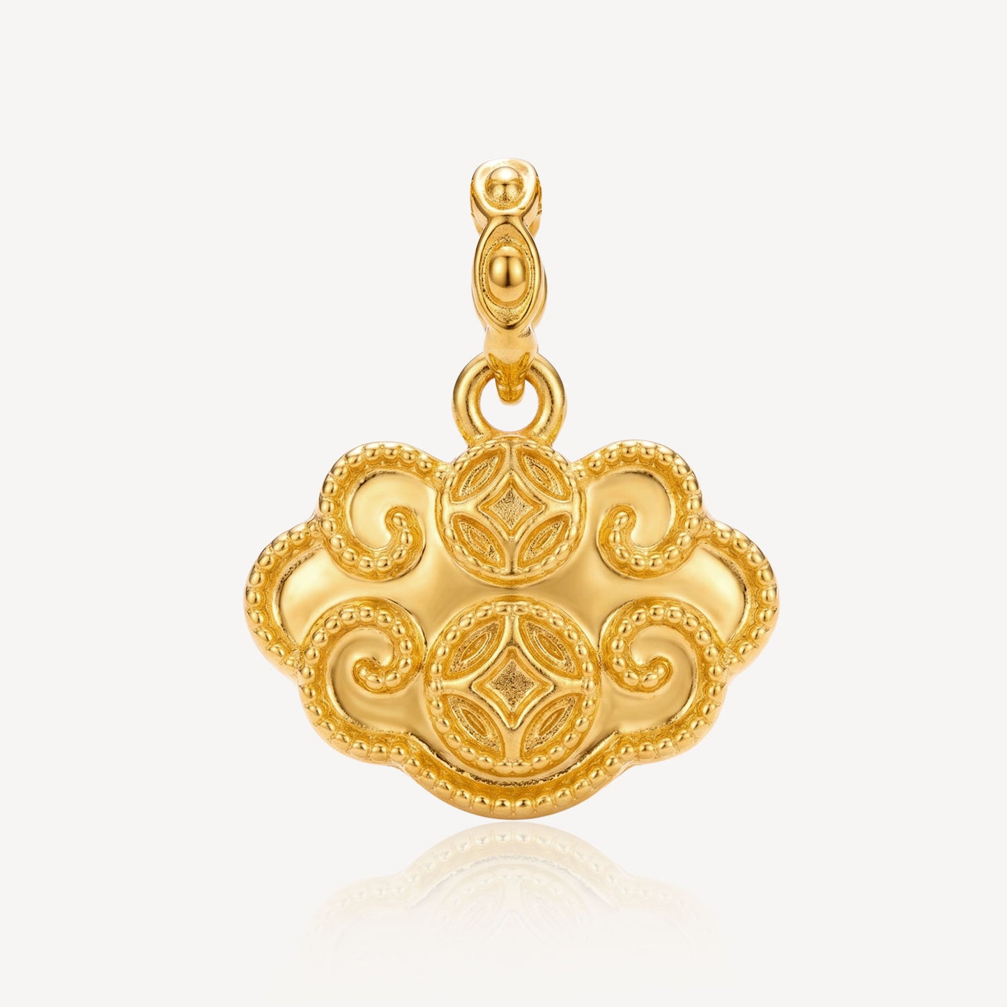 916 Gold Ruyi Pendant