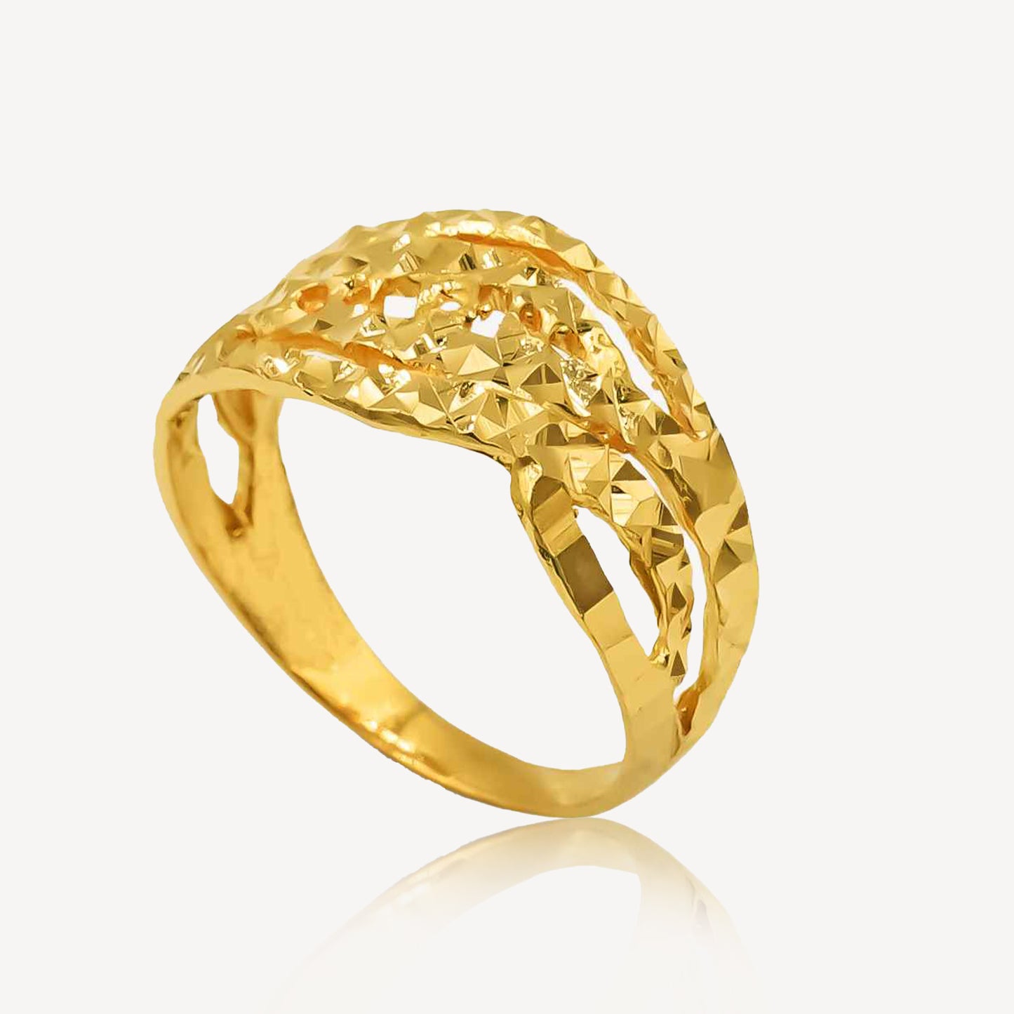 916 Gold Serenity Ring