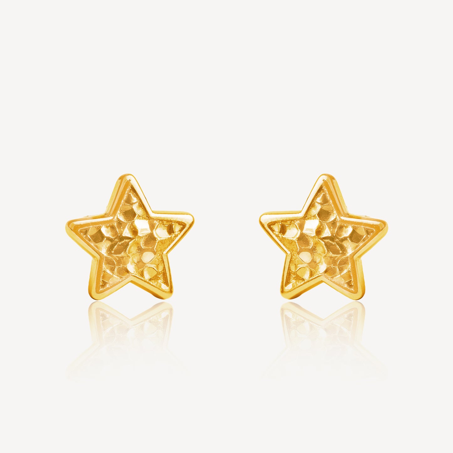 916 Gold Shining Star Earring