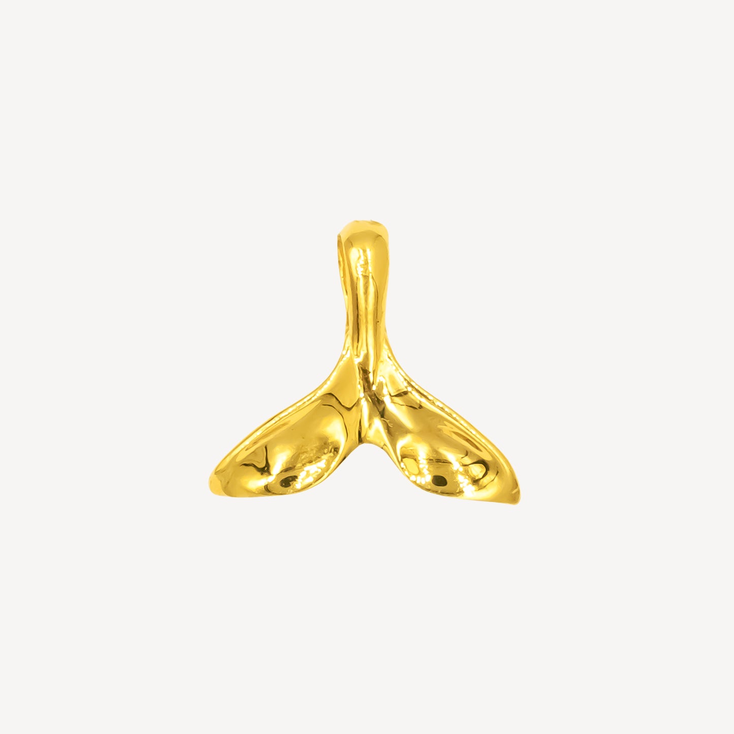 999 Gold Mermaid Tail Pendant