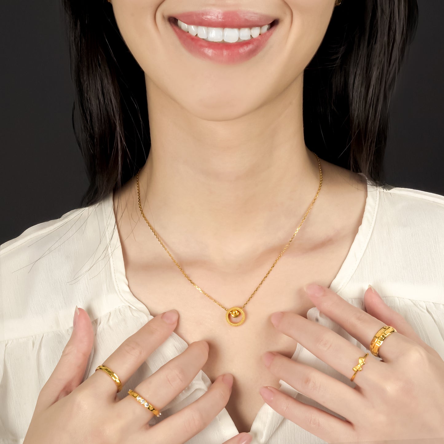 916 Gold Cherish Necklace