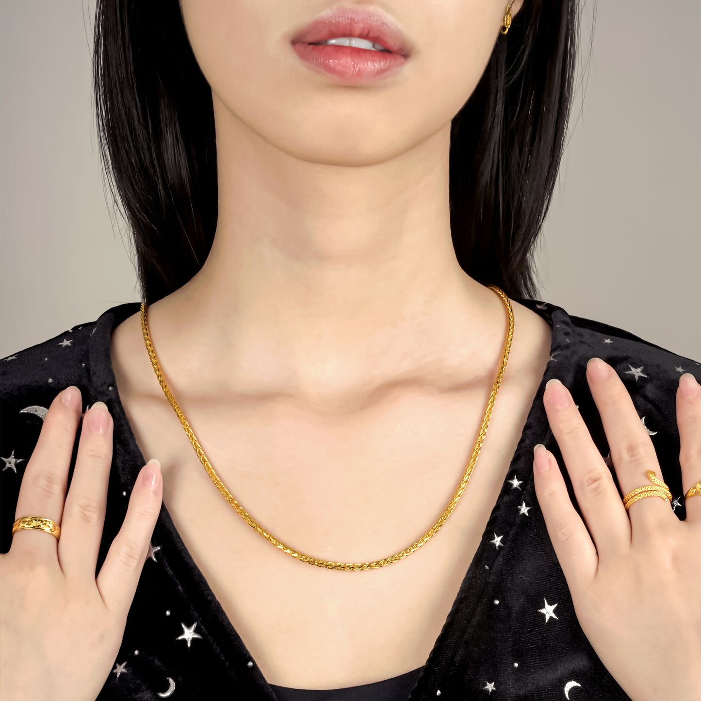 916 Gold Mega Si Hua Chain