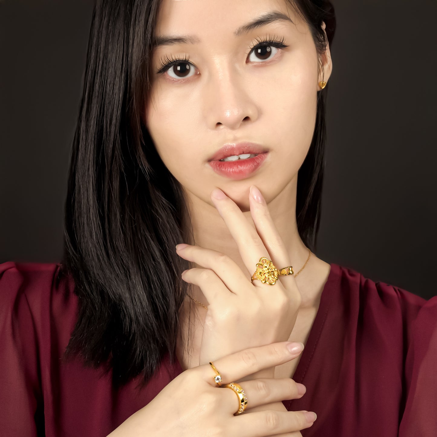 916 Gold Opalina Ring