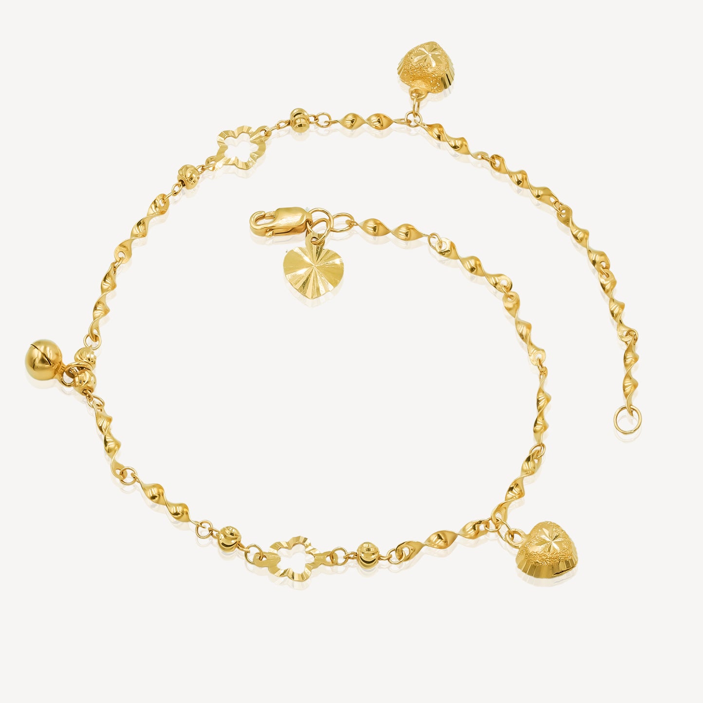 916 Gold Eterna Love Anklet