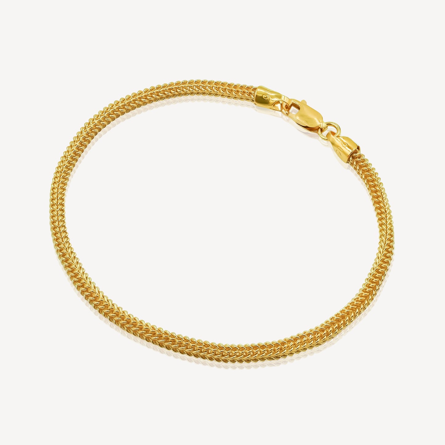 916 Gold Hollow Dragon Bracelet(3mm)