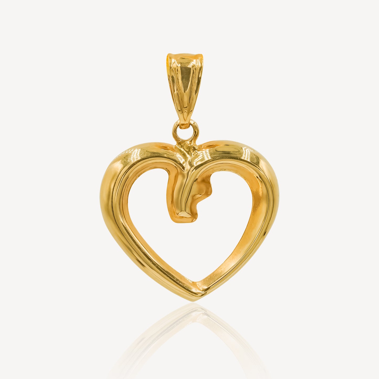 916 Gold Floret Charm Pendant