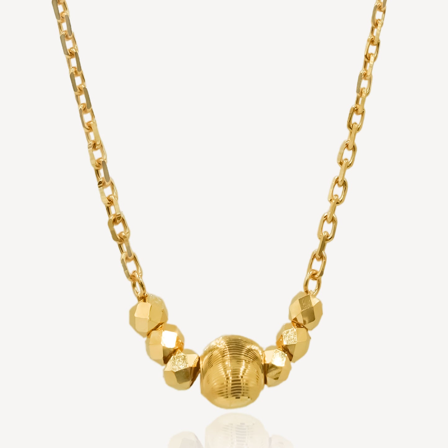 916 Gold Ball Necklace
