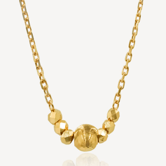 916 Gold Ball Necklace