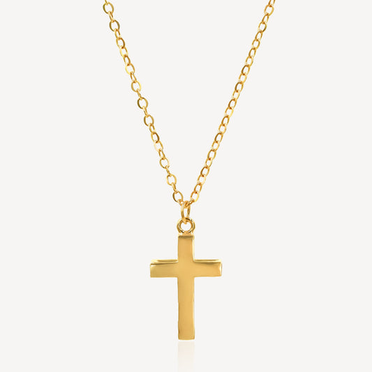 916 Gold Cross Necklace