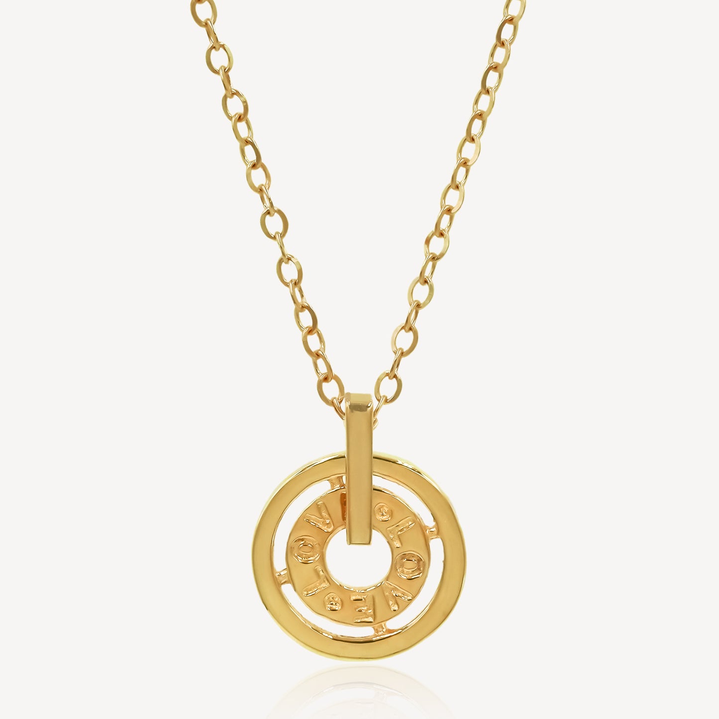 916 Gold Amora Coin Necklace