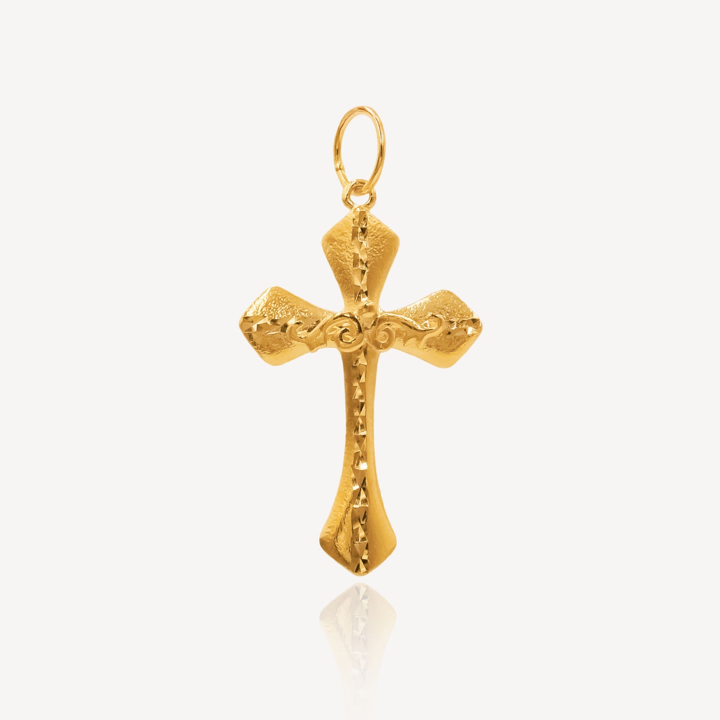 916 Gold Cross Pendant