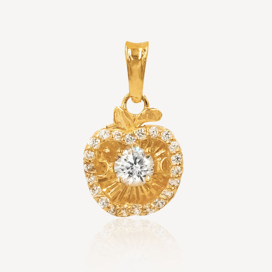 916 Gold Crystapple Pendant