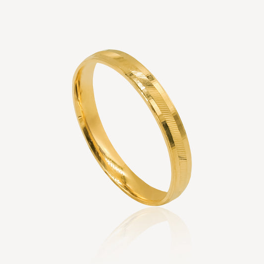 916 Gold Serene Circle Ring