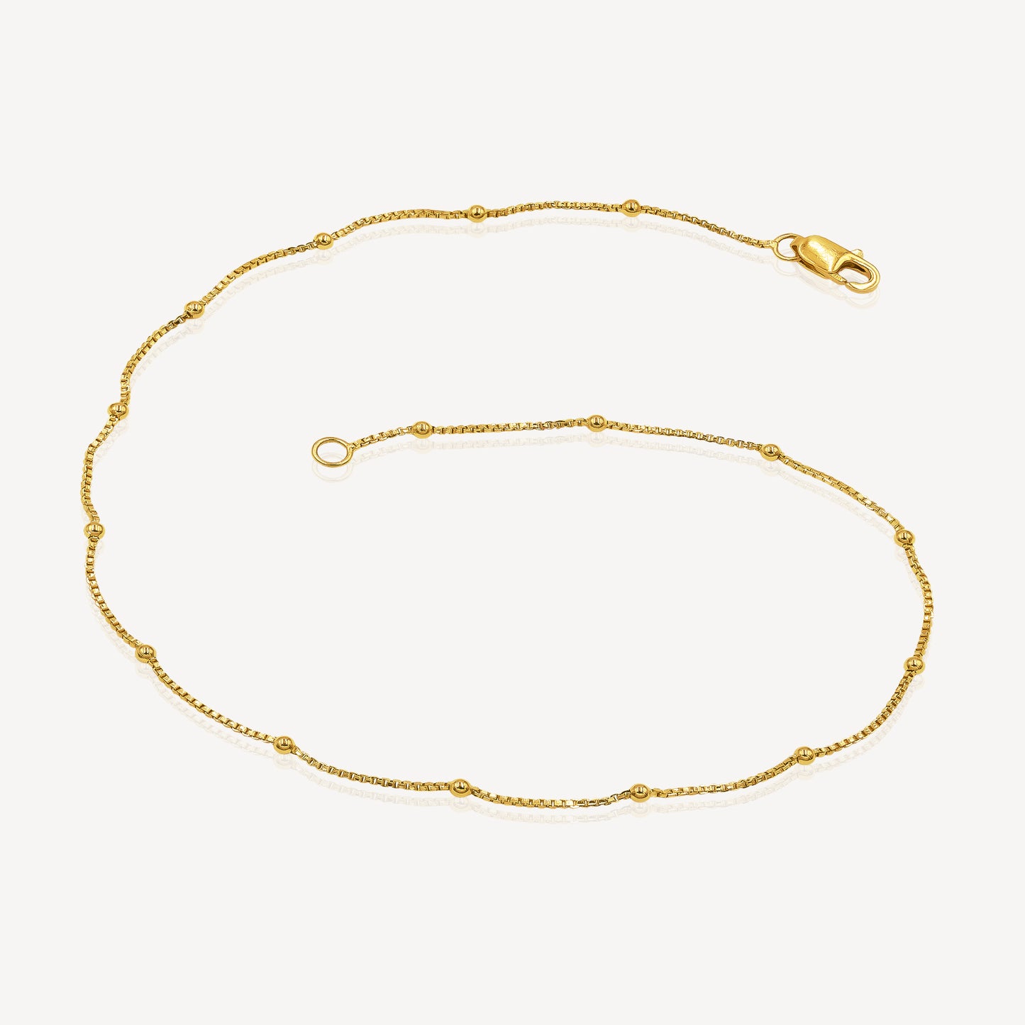 916 Gold Gleamstep Anklet