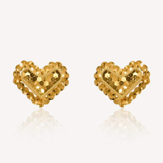 916 Gold Ariselle Love Earring