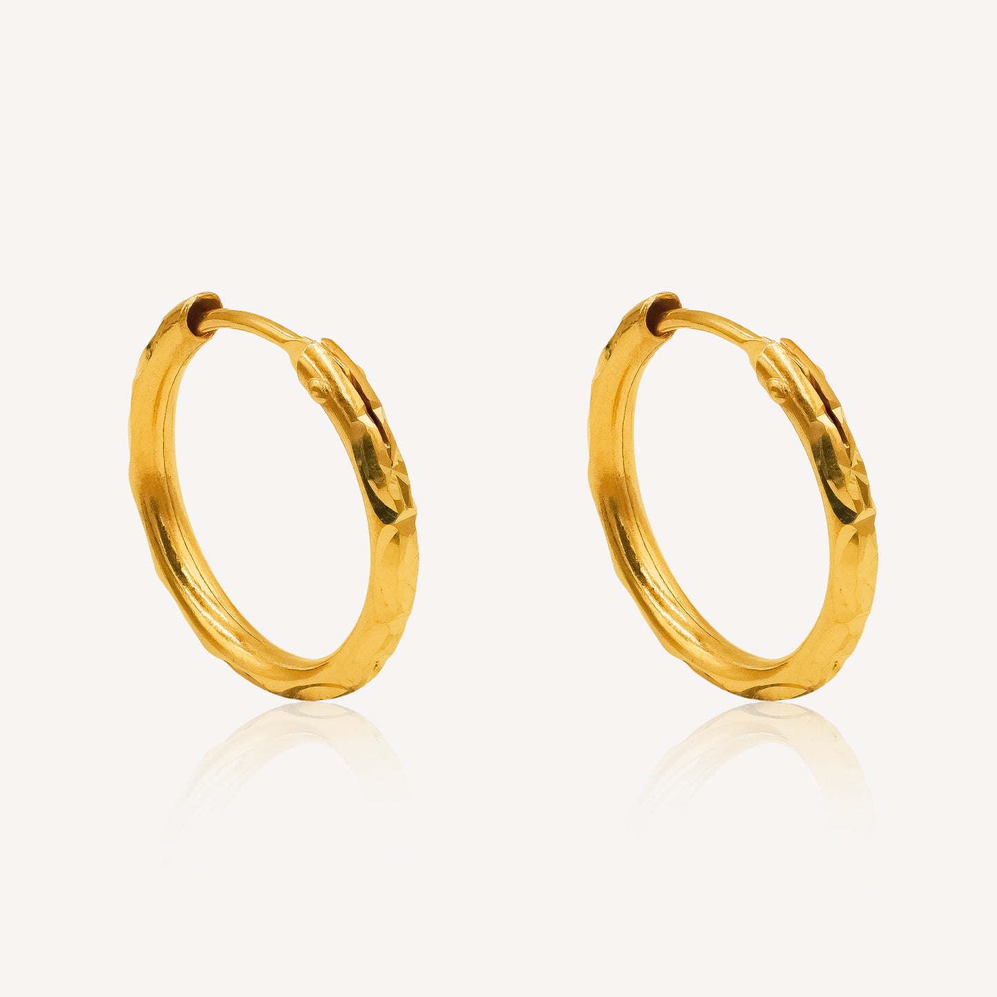 916 Gold Hoop Earings