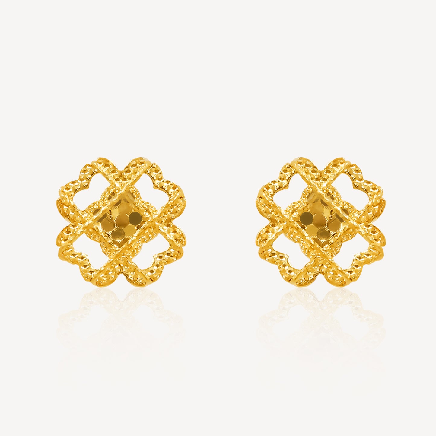 916 Gold Aureva Earrings
