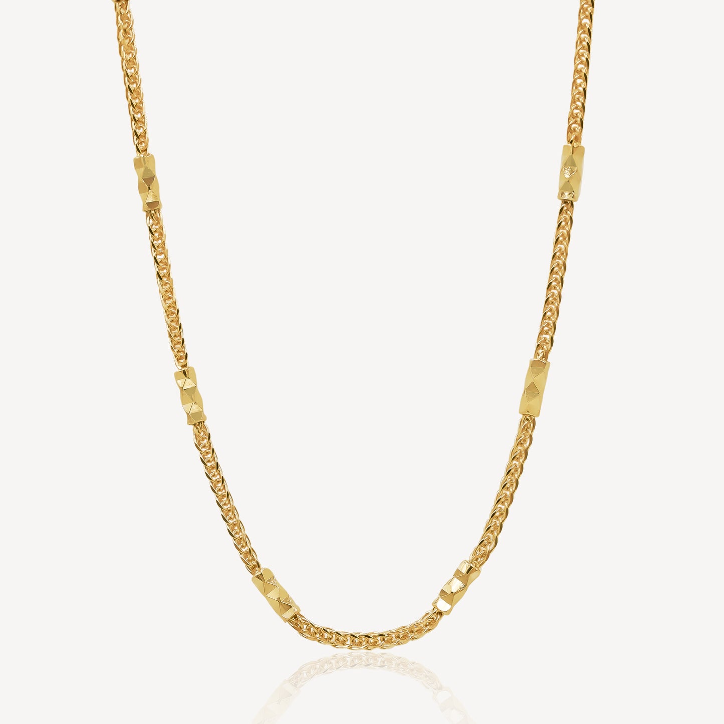 916 Gold Tubular Link Chain