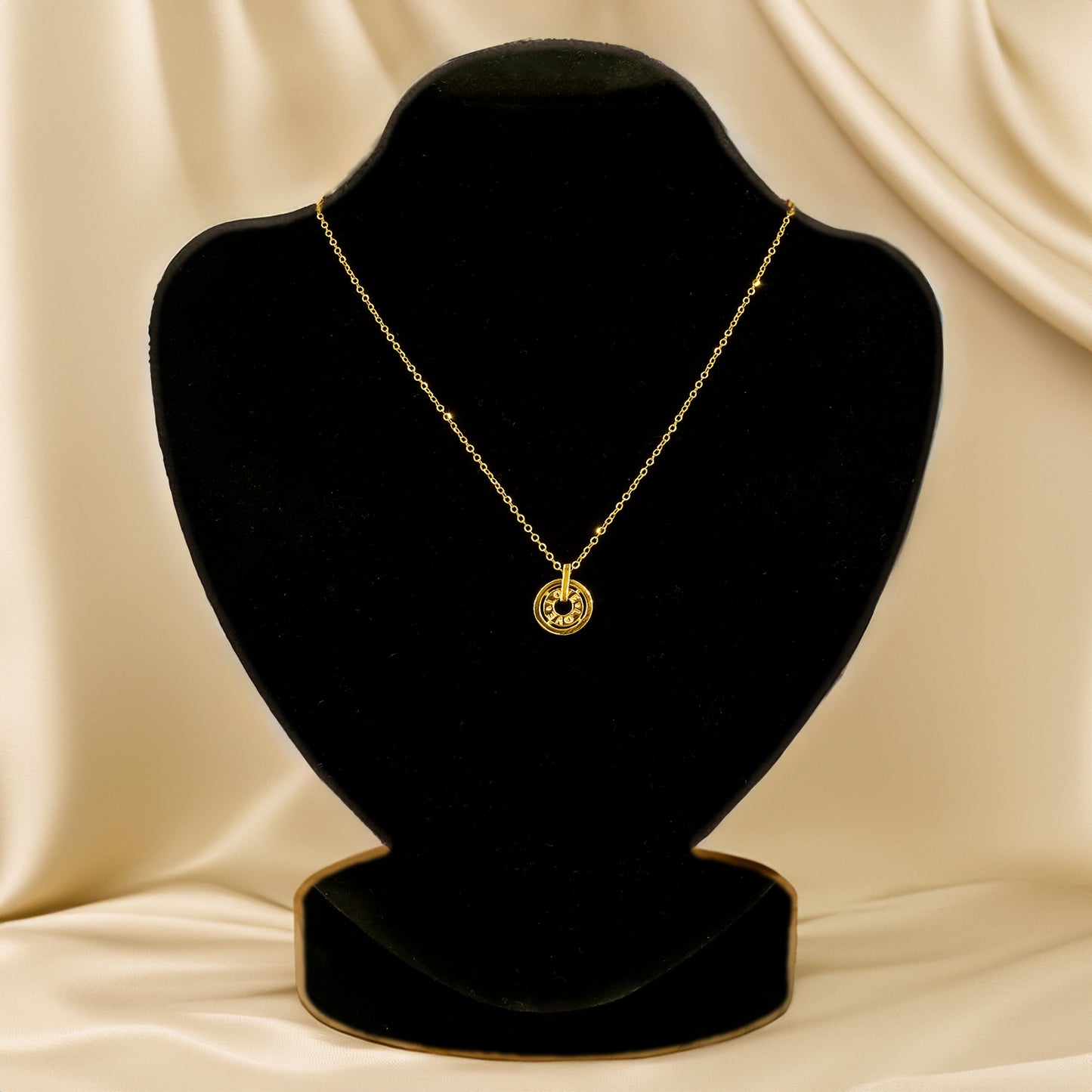 916 Gold Amora Coin Necklace