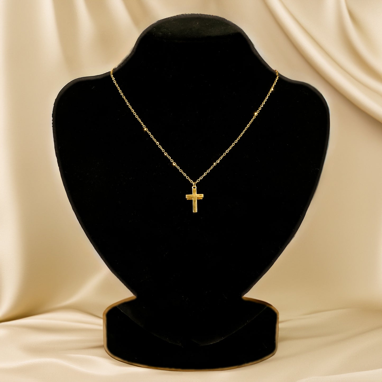 916 Gold Cross Necklace