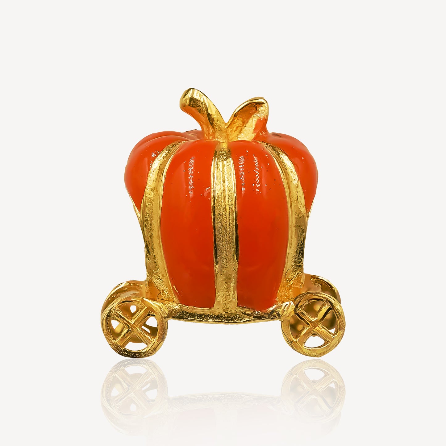 916 Gold Pumpkin Charm
