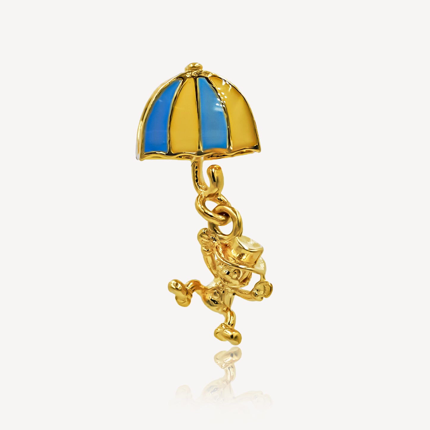 916 Gold Umbrella Charm