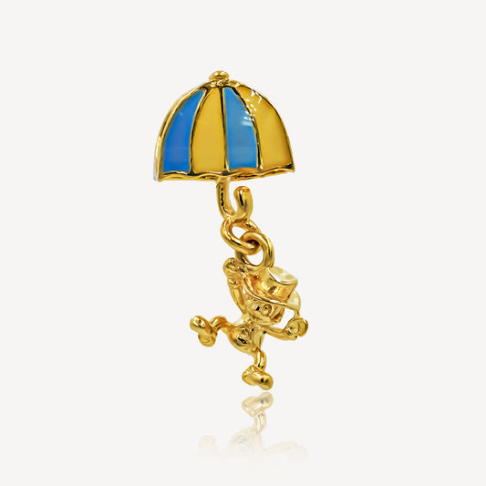 916 Gold Umbrella Charm