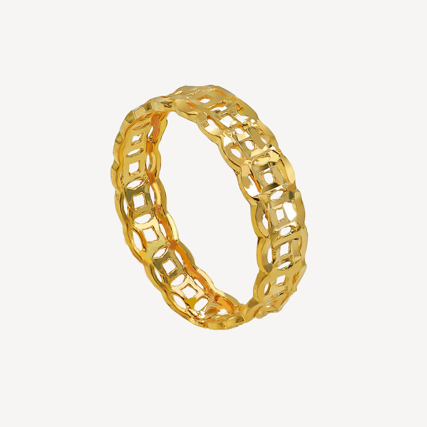 916 Gold Qian Ring