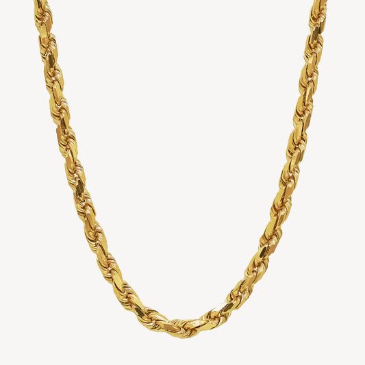 916 Gold Solid Rope Chain
