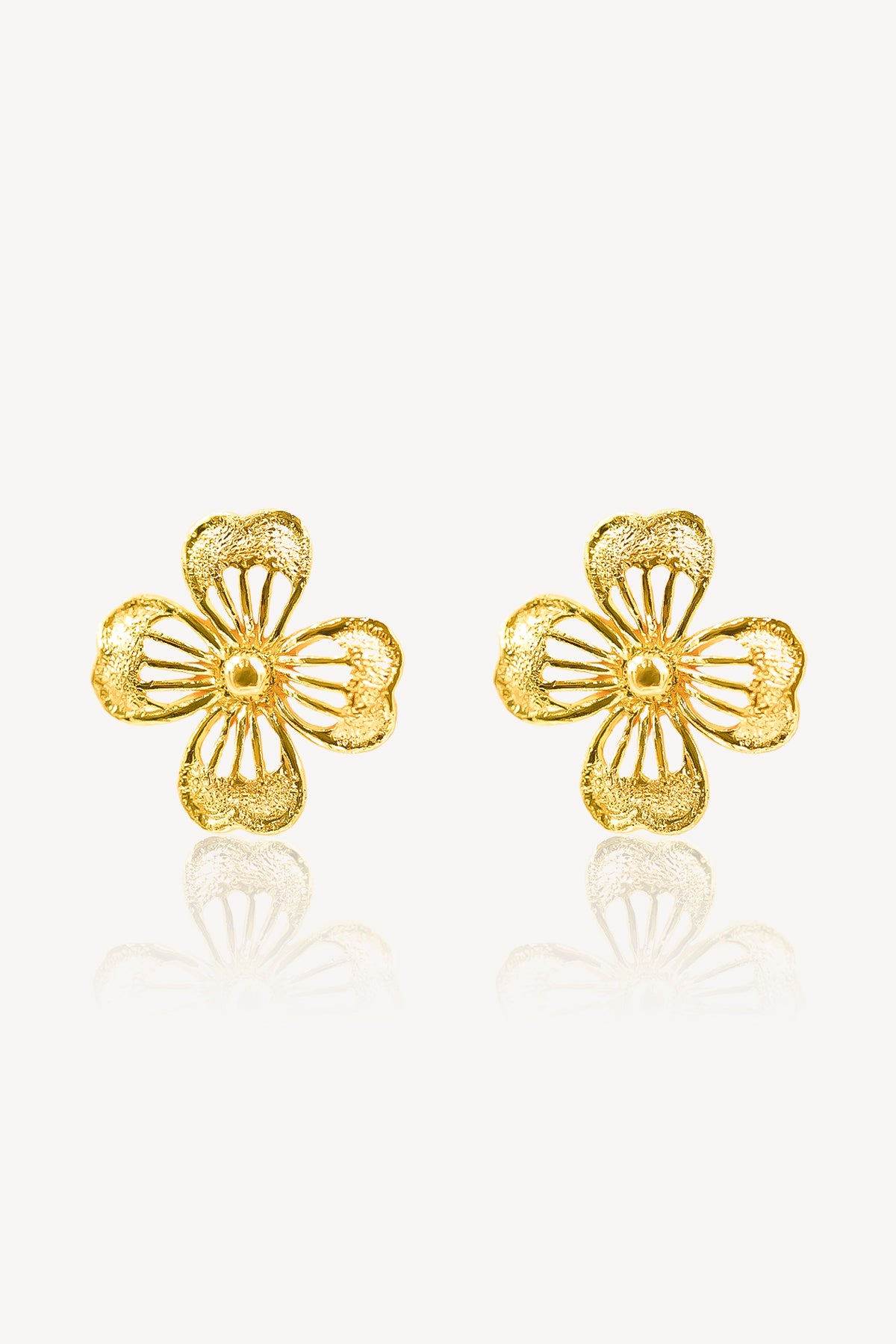 916 Gold ear studs for woman