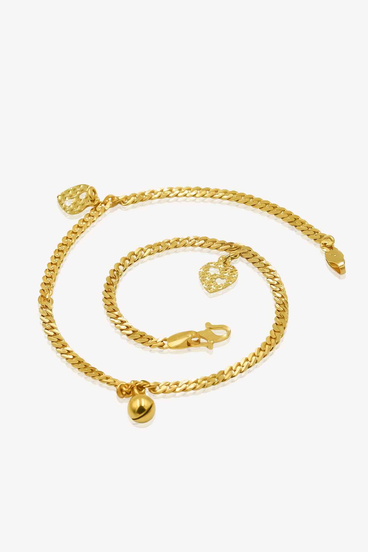 916 gold anklet for woman